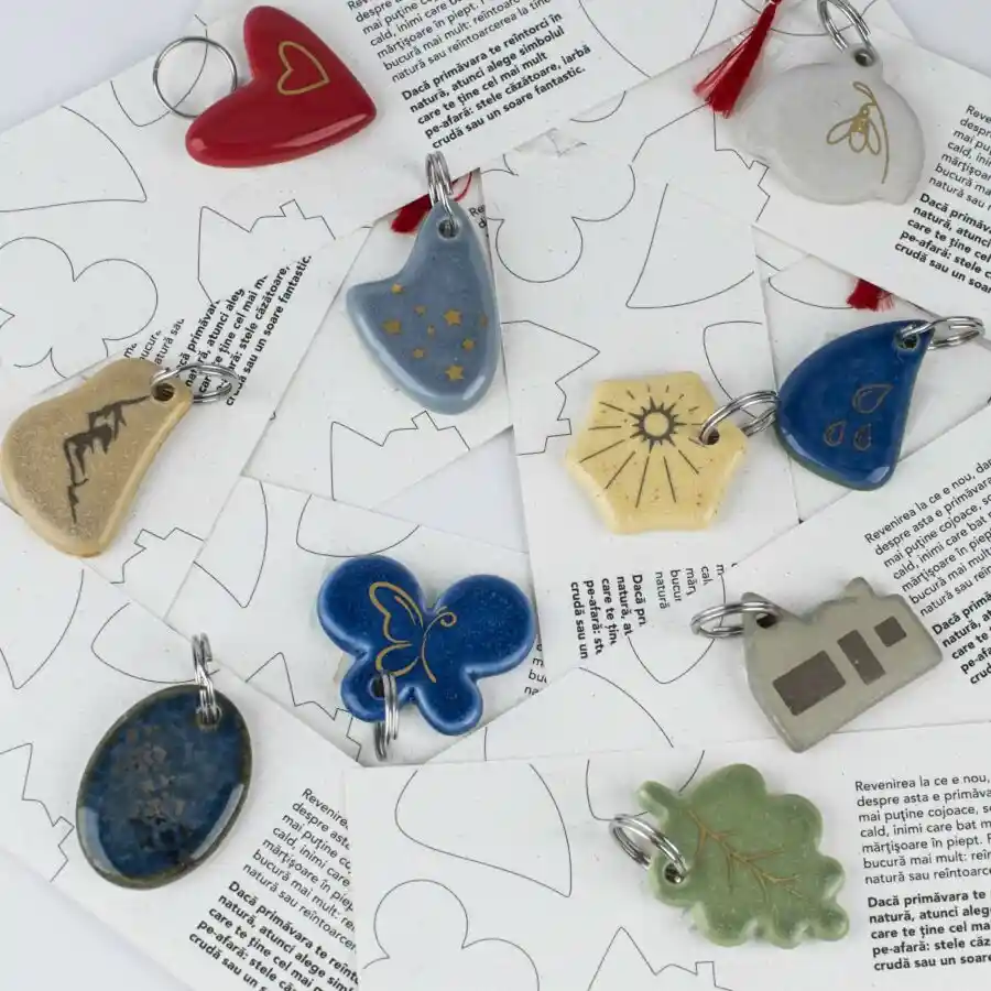 set de mărțișoare Natură / breloc(11 buc)