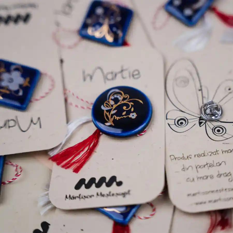 set de mărțișoare Primăvară / broșă (11 buc)